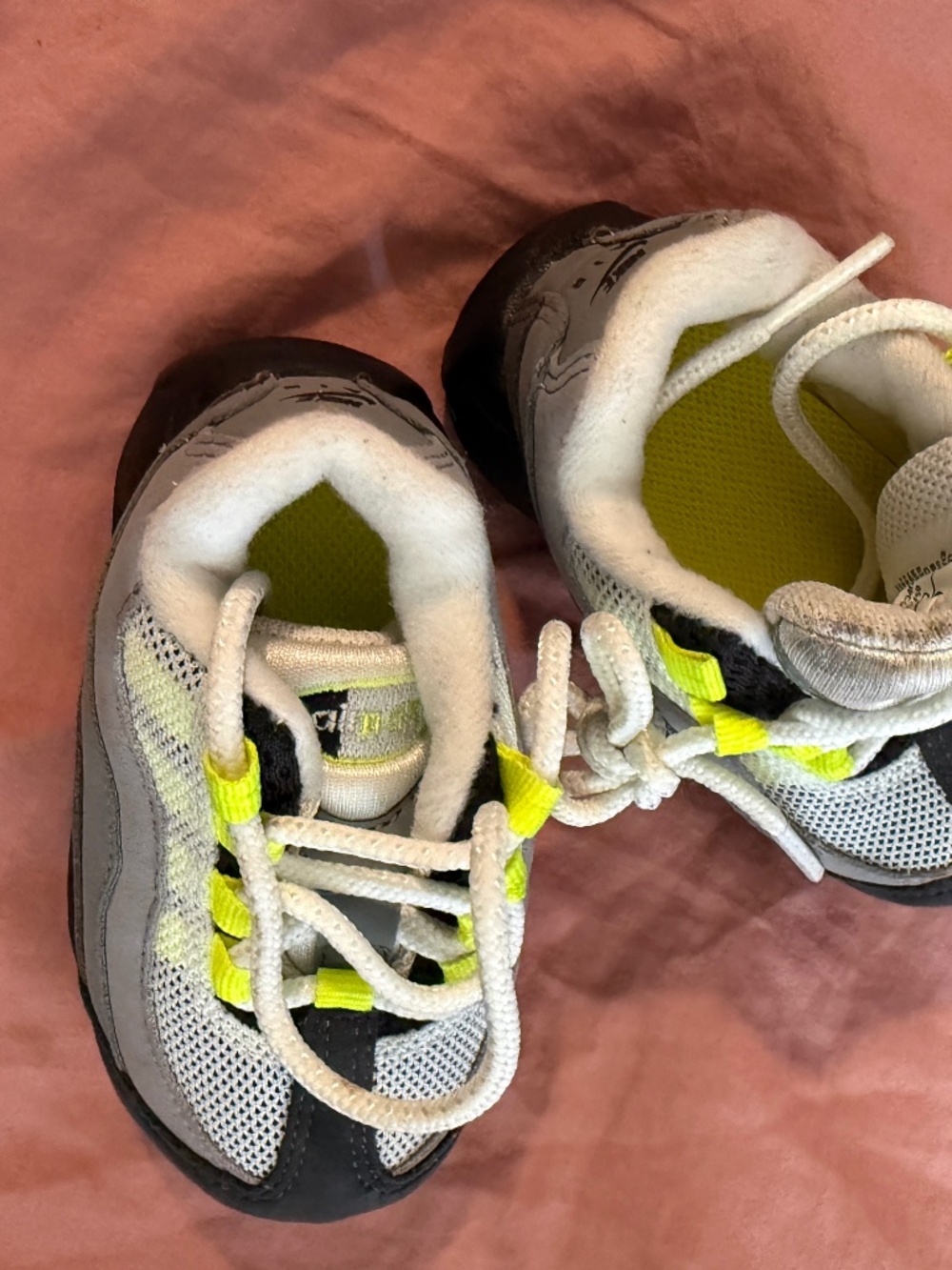 Nike 95’ neon yellow and blacktoddler size 5c